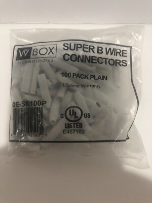 W Box Technologies 0E-SR100P Super B wire connectors, pack of 100