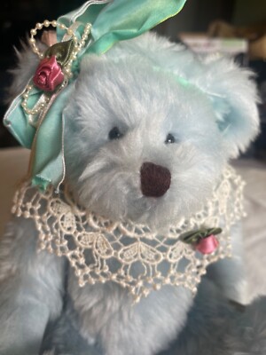 Berkeley Designs Blue Bear 1997 tag Love Comes Colors Sandra Czaja posable