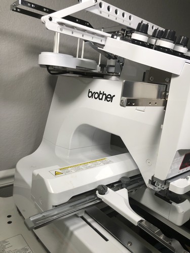 Brother PR1050 X 10 Needle Embroidery Machine Custom Stand and Thread Holder