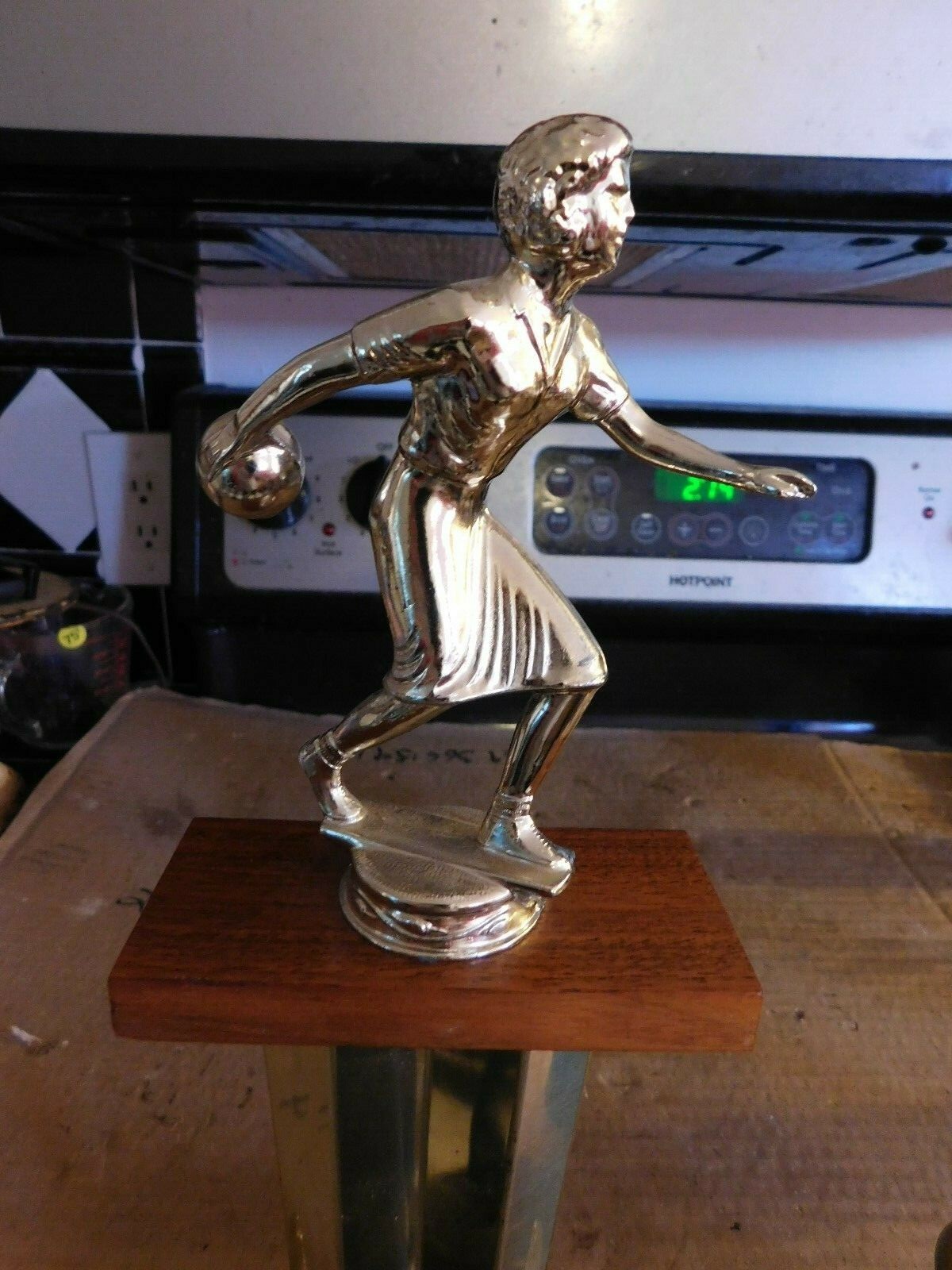 PAIR OF MID-CENTURY BOWLING TROPHIES  GROUP #9