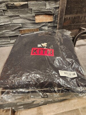 Kith Disney Mickey & Friends Box Logo Hoodie Black Size XXL New With Tags 