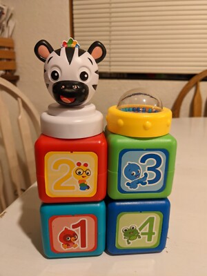 Baby Einstein Connectable 6 Piece Magnetic Activity Building Block Numbers 