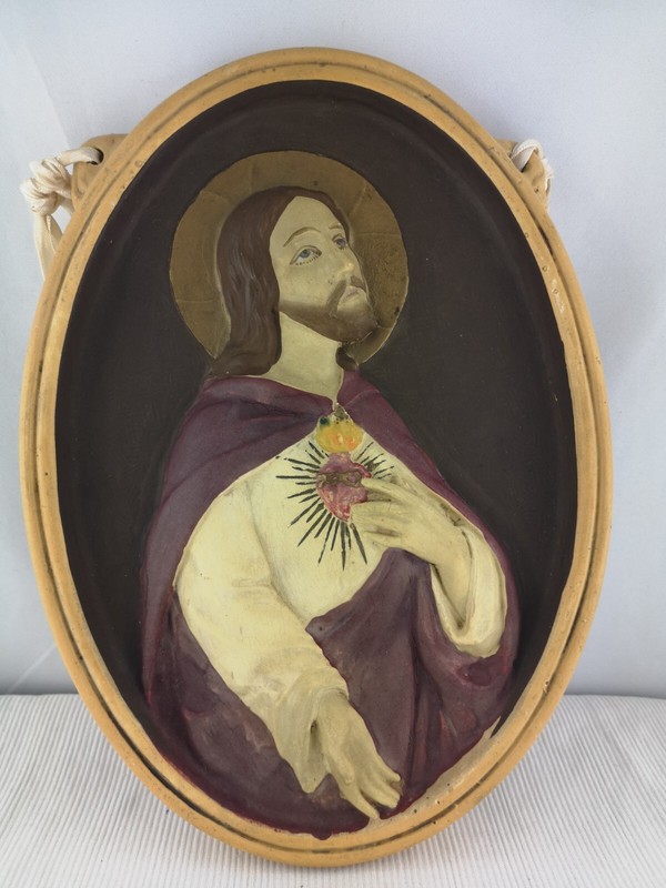 Artivoire -Plaque Mural - SacrÃ© Coeur De JÃ©Sus - Magnifique - 25 X 18 Cm