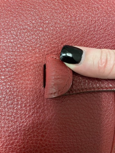 Hermes Evelyne PM III in Rouge Garance (Red) Clemence Leather w/ Dust Bag(s)