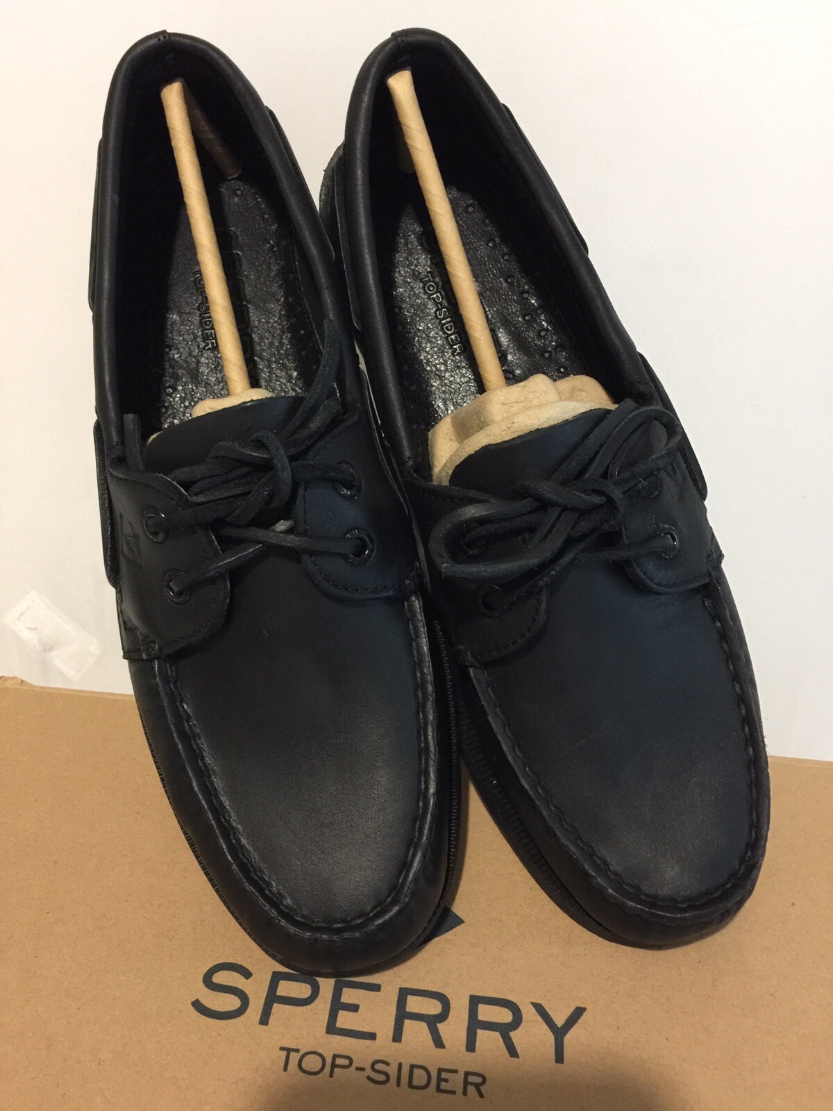 Sperry Top-Sider Black Leather casual 
