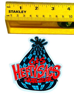 VTG 1980s G&S Heftysacs Skateboard Gear Sticker-Powell Peralta SMA Santa Cruz