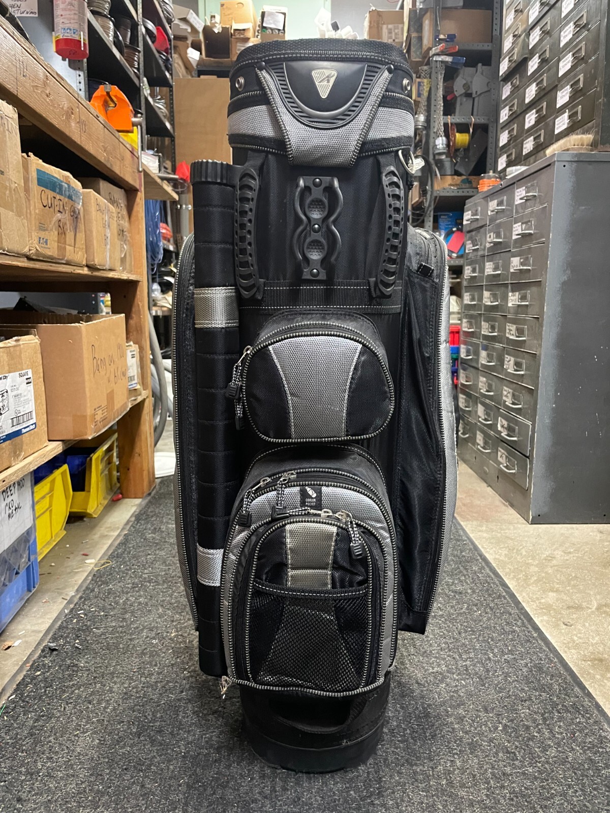 Bag (affinity Mens Black Grey 14 Way Divider Cart 6 Pocket Putter Chamber)
