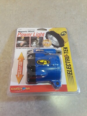 Electro Tek Power Light Magnetic Mount 10 ft Cord Plugs in to Car Lighter