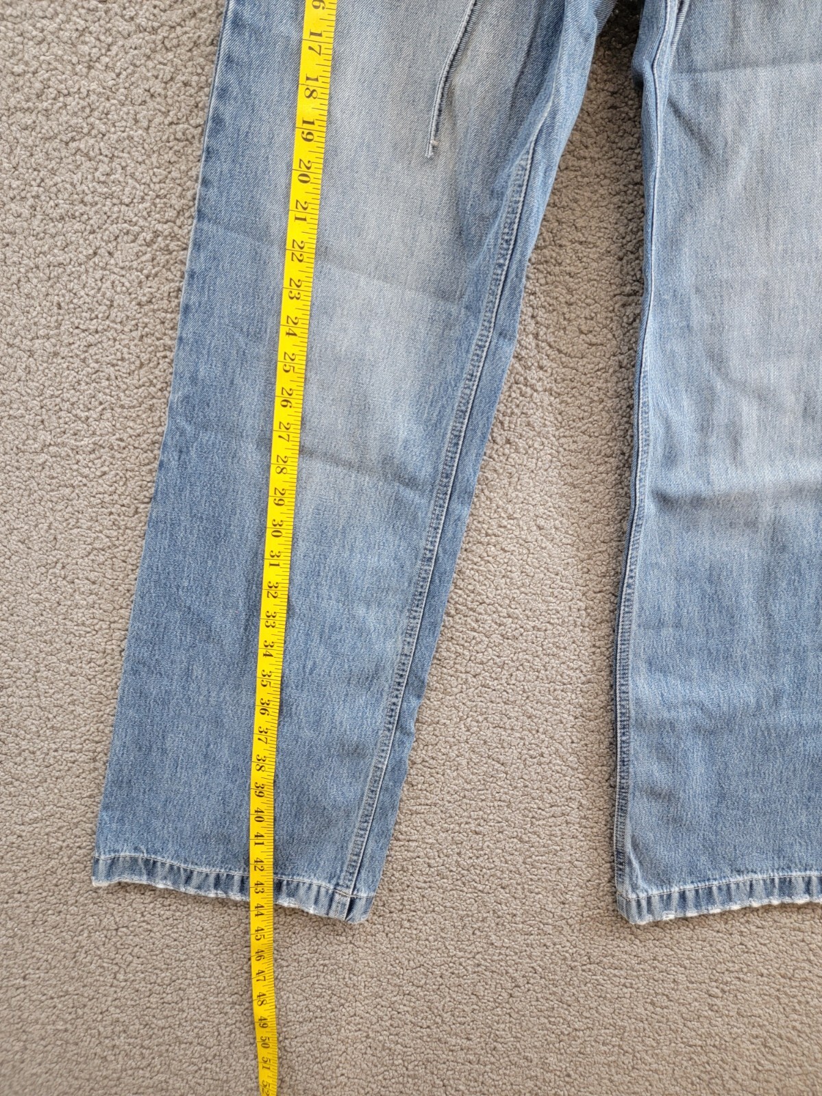 KanCan Hilo Ultra High Rise 90's Flare Jeans Women's 3/25 Medium Blue Button Zip - Picture 9 of 18