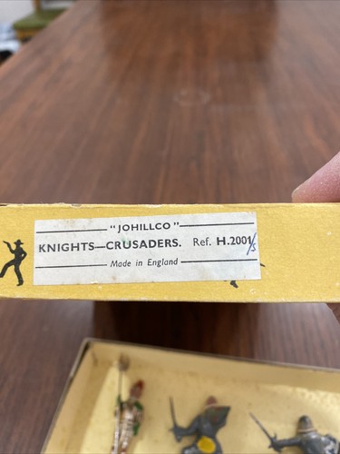 Vintage Lead Johillco (John Hill & Co) Knights and Crusaders  " Boxed Set NEW 