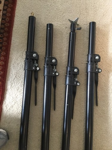 MANFROTTO AUTO POLE * LOT OF FOUR * Black 6’7” To12’2” Very Nice Used Condition