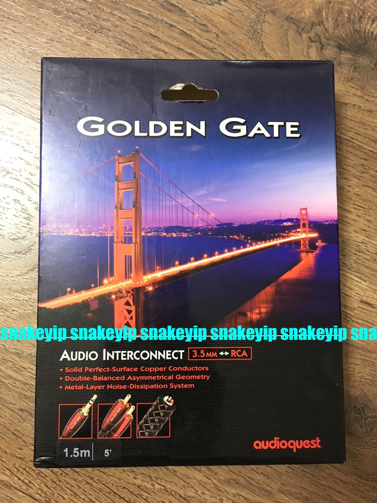 UPC 092592061842 product image for Audioquest Golden Gate 3.5mm Mini Jack To 2 Rca 1.5m Audio Interconnect Cable | upcitemdb.com