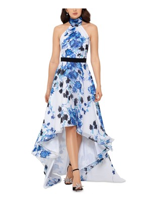 

Женское белое вечернее платье без рукавов с контрастным поясом BETSY - ADAM, Белый