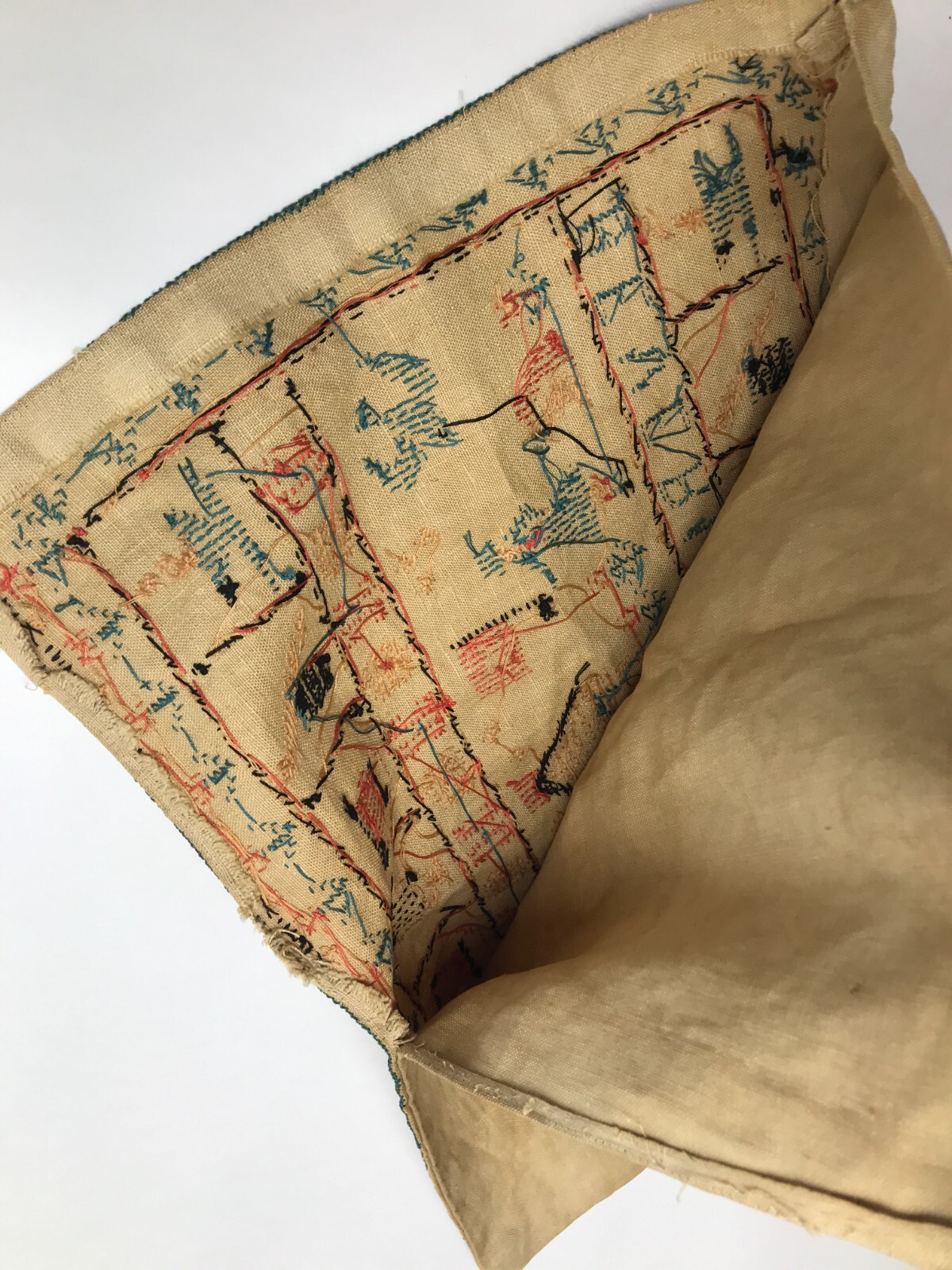 Needlepoint Pattern Placemat Antique Sampler Counted Cross Stitch