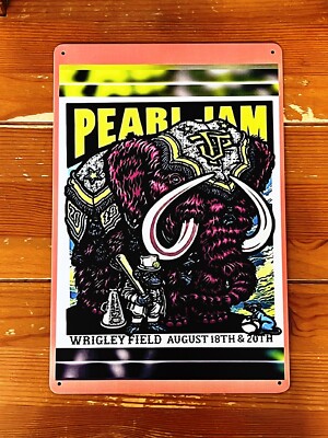 90 S ROCK BAND ALICE IN CHAINS ETC. TIN METAL POSTER