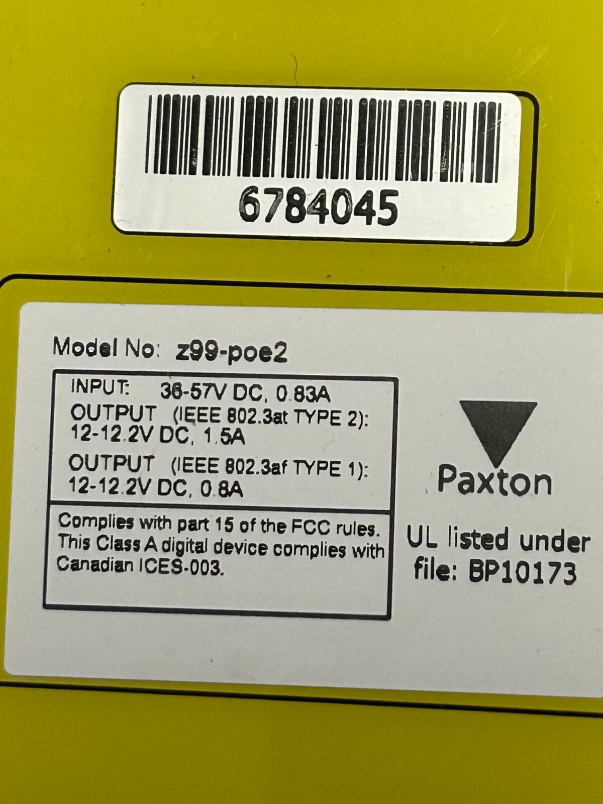Paxton z99-poe2 PoE+ splitter power supply | eBay Paxton z99-poe2 PoE+ splitter power supply | eBay