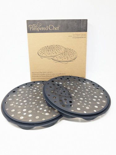 The Pampered Chef Microwave Potato Chip Maker 1241 Used with Box