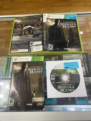 The Testament of Sherlock Holmes (Microsoft Xbox 360, 2012) Complete Polished