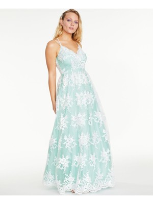 

B DARLIN Женское Белое Полноразмерное Платье Для Выпускного Вечера + Расклешенное Платье Подростки 15\16, Белый