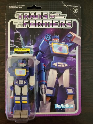 Soundwave 2019 3.75'' TRANSFORMERS ReAction Super 7 NEW Sealed #2