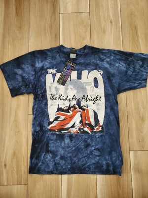 Vintage New With Tag The Who Single Stitch Liquid Blue Tie Dye Shirt Size Medium