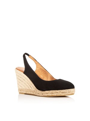 

ANDRE ASSOUS Женские черные кожаные сандалии Raisa на танкетке с пяткой на платформе 3/4 дюйма, Черный, RAISA-A