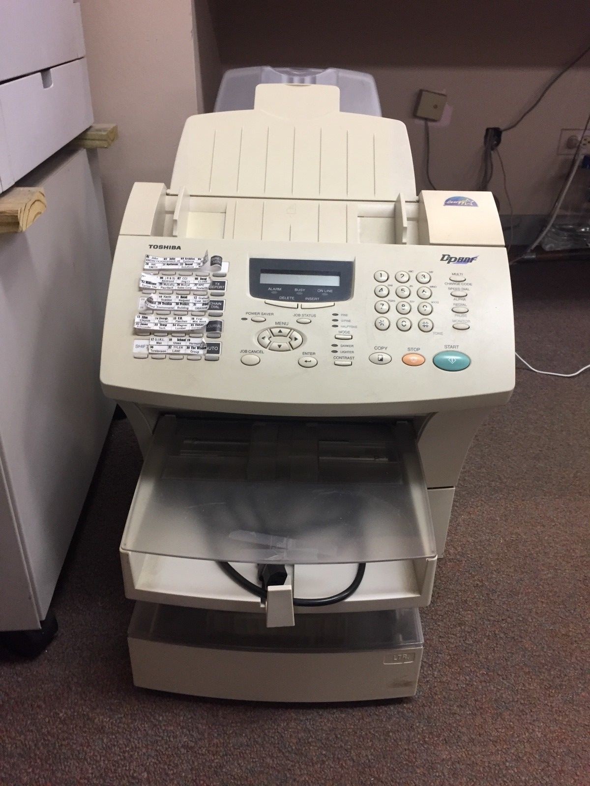 FAX MACHINE Toshiba DP-80F Commercial Grade used in good working condition
