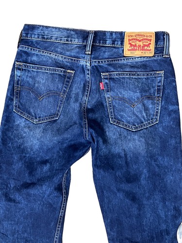 Levis Denim Jeans 511 Slim Fit 32/30 Dark Zipper Button Closure | eBay