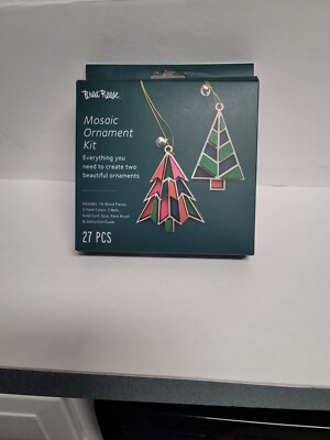 Brea Reese Mosaic Christmas Tree Ornament Kit 27 Pieces Enough To Create 2 New