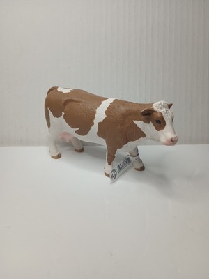 Schleich Simmental Cow Animal Farm Figure New With Tags 