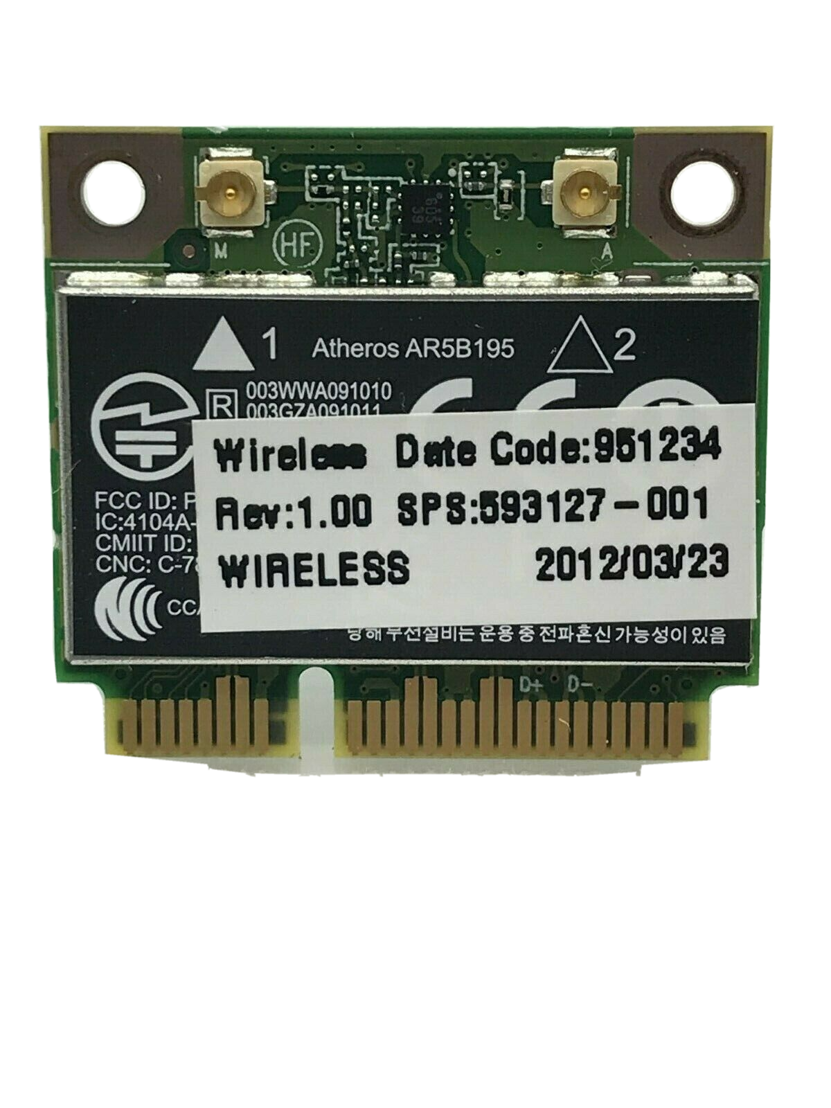 HP ProBook 4530s 4530 630 430 431 435 436 630 635 WIFI Wireless Card 593127-001 HP ProBook 4530s 4530 630 430 431 435 436 630 635 WIFI Wireless Card 593127-001