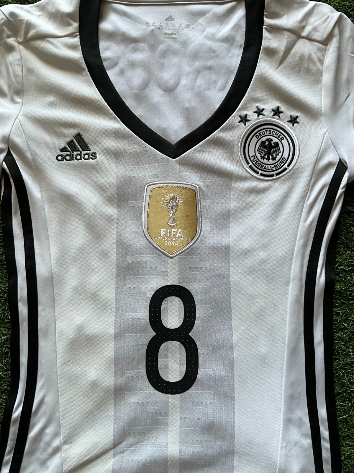 adidas Germany Women's Home Jersey 2016 Legend Kroos #8 - White | eBay