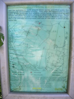 Photo 6x4 Stewardship Scheme Map at Clare's Wood 2 c2011
