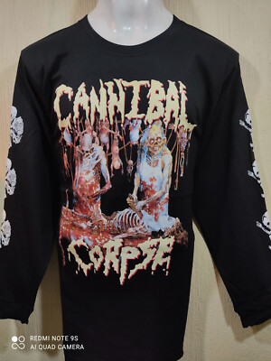 US DEATH METAL BAND But.at.Bir. MEDIUM LS SHIRT 100% COTTON YAZBEK BRAND