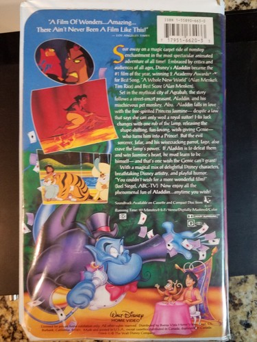 Walt Disney Black Diamond Classic Aladdin - Collectors Item - VHS Tape