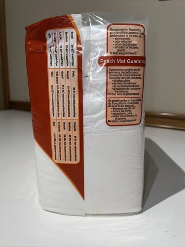 Tranquility SmartCore Disposable Briefs Adult Size Medium  Diaper w/ Tabs Qty 12