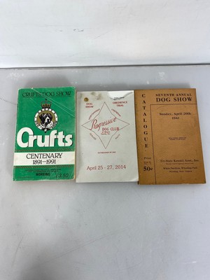 Lot of 3 Dog Show Catalogs 1941, 2014 and the Crufts Centenary 1891-1991 SC