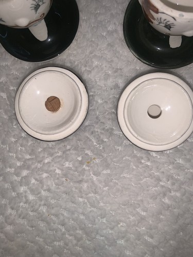 RARE BETSONS MAN EGG CUP WITH SALT/PEPPER SHAKER TOP HAT