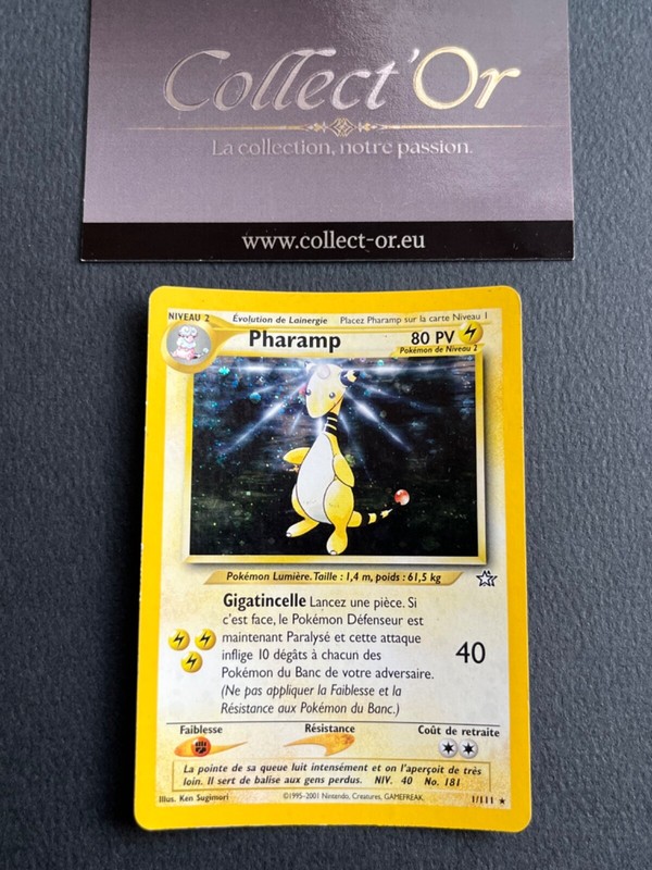 ð« Pokemon - Pharamp Holo - Neo Genesis - 1/111 - 2001 - Good/Exc