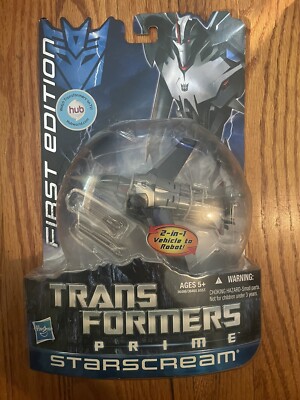 Transformers Prime Starscream First Edition Hasbro 2011 HTF MOC / MOSC