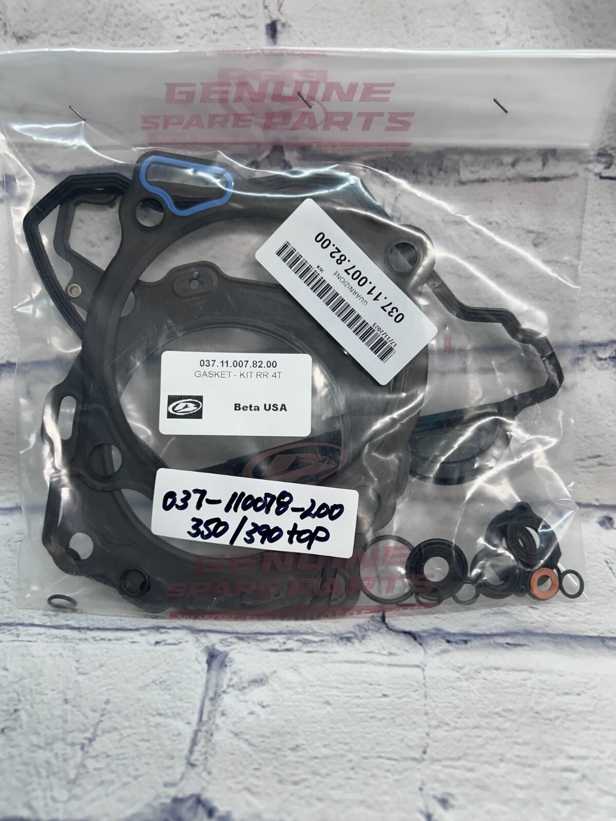 Beta OEM - TOP END GASKET SET - 350/390 Beta OEM - TOP END GASKET SET - 350/390