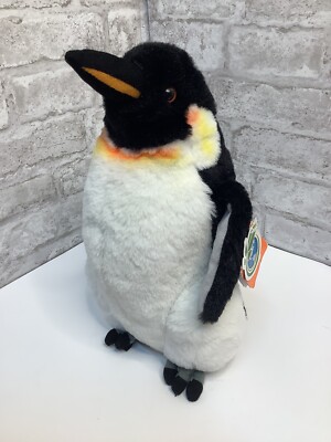Wild Republic Emperor Penguin Plush Stuffed Animal Lovey Black White 12  NWT