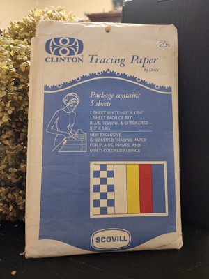  Clinton Scovill Tracing Paper Vintage Sewing 