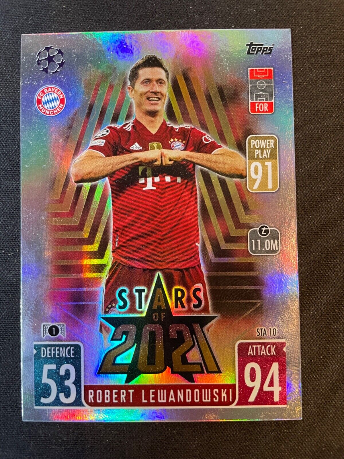 ROBERT LEWANDOWSKI 2021-22 TOPPS MATCH ATTAX STARS OF 2021 ROBERT LEWANDOWSKI 2021-22 TOPPS MATCH ATTAX STARS OF 2021