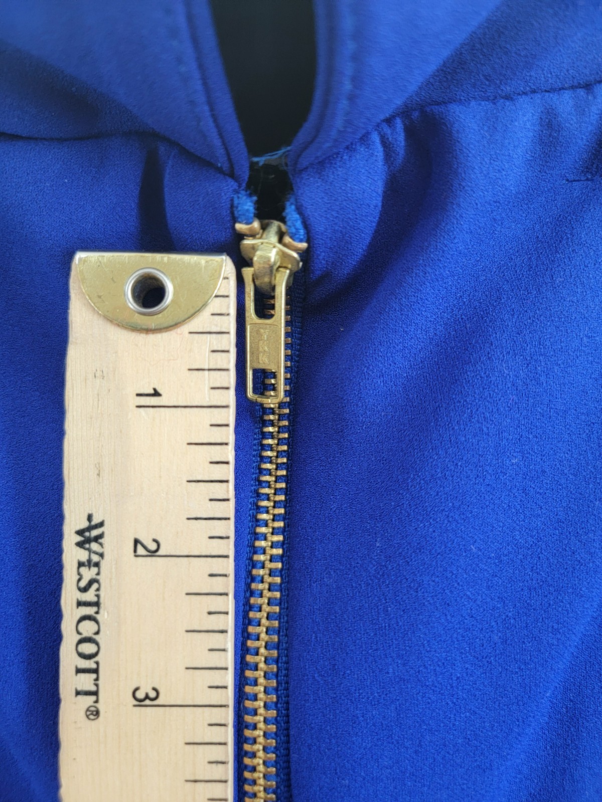 AQUA Off-the-Shoulder Scuba Crepe Gown Women's 2 Marine Back Zip Closure S/S - Picture 17 of 20