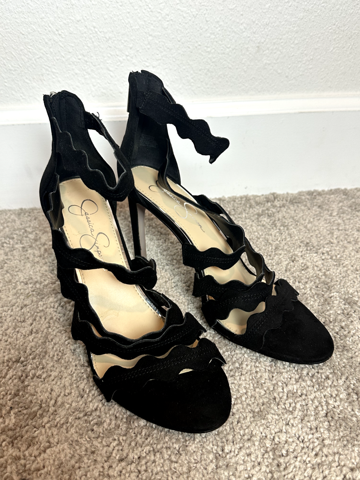 Jessica Simpson Caveena Heeled Sandal Women s Size 9.5 M Black