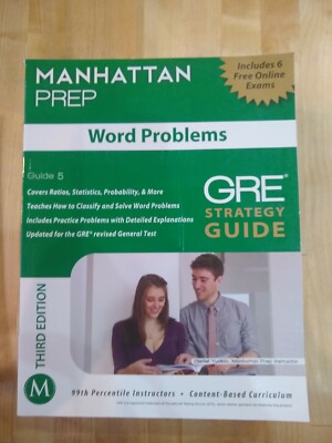 Word Problems GRE Strategy Guide by Manhattan Prep Staff (2012, Trade Paperback,