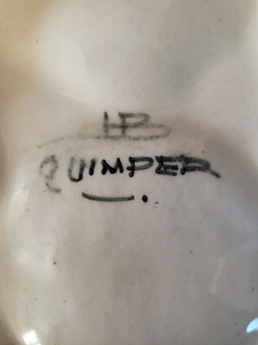 Quimper oyster plate