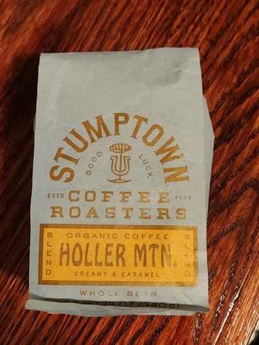 Stumptown Coffee Roaster Medium Roast Organic Whole Bean Coffee Holler Mtn 12 oz