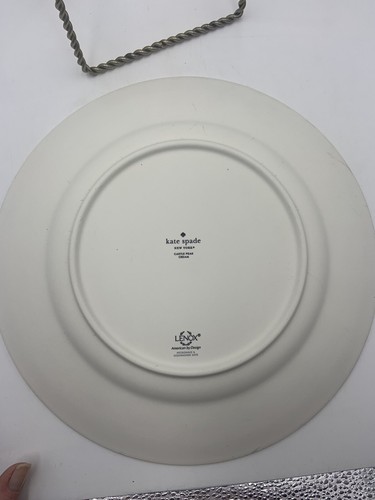 KATE SPADE LENOX CASTLE PEAK CREAM DINNER PLATES SET OF 6